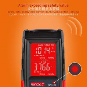 img 3 attached to 🔌 Advanced EMF Meter Dosimeter with Digital Color Screen for Home EMF Detection and Ghost Hunting, featuring Temperature and Sound-Light Alarm (Not for RF Strength Value Detection)