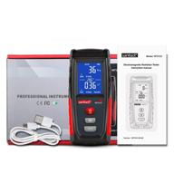 🔌 advanced emf meter dosimeter with digital color screen for home emf detection and ghost hunting, featuring temperature and sound-light alarm (not for rf strength value detection) logo