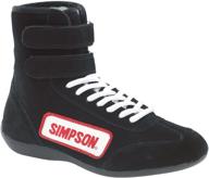 simpson 28110bk: sfi approved hightop black driving shoes (size 11) for enhanced performance logo