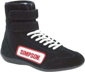 img 2 attached to Simpson 28110BK: SFI Approved Hightop Black Driving Shoes (Size 11) for Enhanced Performance