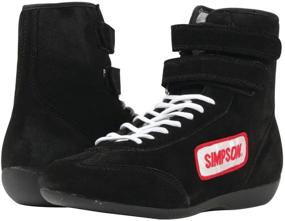 img 1 attached to Simpson 28110BK: SFI Approved Hightop Black Driving Shoes (Size 11) for Enhanced Performance