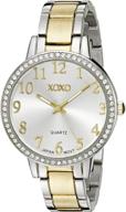 xoxo women's xo5847 two tone watch with analog display and quartz movement logo