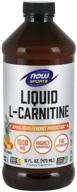 🏋️ now sports nutrition l-carnitine liquid 1000 mg: highly absorbable tropical punch for optimum performance - 16 fl oz logo