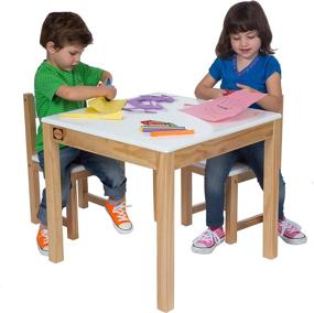 img 1 attached to 🎨 ALEX Toys Artist Studio Wooden Table and Chair Set in White