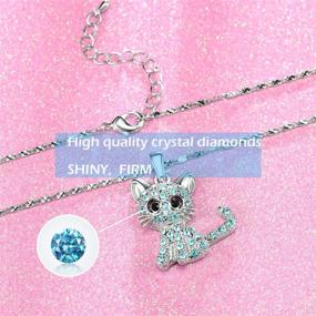 img 2 attached to 🐱 Shonyin Cat Pendant Necklace: Perfect Jewelry Gifts for Women, Teens & Little Girls – Chian 18+2.4 Inches