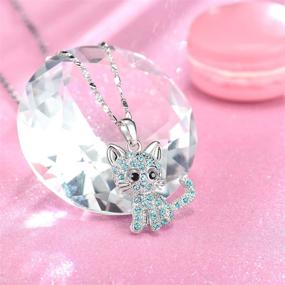 img 3 attached to 🐱 Shonyin Cat Pendant Necklace: Perfect Jewelry Gifts for Women, Teens & Little Girls – Chian 18+2.4 Inches