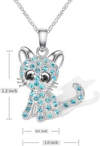 img 1 attached to 🐱 Shonyin Cat Pendant Necklace: Perfect Jewelry Gifts for Women, Teens & Little Girls – Chian 18+2.4 Inches