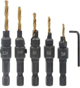 img 4 attached to Rowiz 5Pcs Shank Countersink Drill