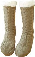 cozy engmoo fleece lining slipper: perfect christmas girls' clothing, socks & tights combo logo