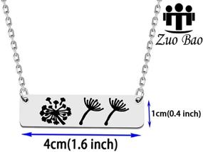 img 3 attached to 🌼 Зуо Бао Набор ожерелий «Мать и Дочь» с одуванчиками - Нежные украшения для матери и дочери с дизайном одуванчиков.