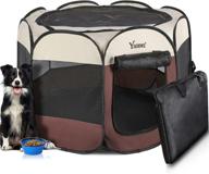 ysding portable foldable pet playpen: the perfect travel companion for your fur babies - available in 3 sizes! logo