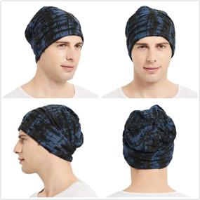 img 2 attached to 2-Pack Slouchy Beanie for Men/Women - Oversized Baggy Skull Cap Summer Thin Knit Hat by EINSKEY