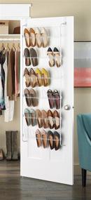 img 3 attached to 👞 Whitmor 18-Pair Over The Door Shoe Rack: Organize Your Shoes with Ease in Unisex White