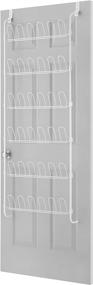 img 4 attached to 👞 Whitmor 18-Pair Over The Door Shoe Rack: Organize Your Shoes with Ease in Unisex White