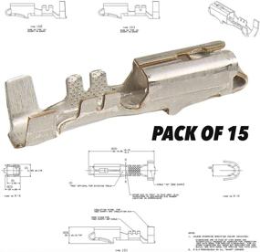 img 3 attached to Женский клеммный контакт Metri-Pack серии 280 - 10-12 GA размер (упаковка из 15 штук)