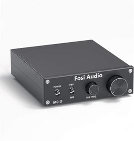 img 4 attached to Powerful 200W Mini Mono Subwoofer Amplifier - Fosi Audio M03: Full-Frequency and Sub Bass Switchable, Perfect for Home Theater & Single Power Subwoofer