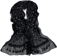 dahlia women's evening shawl scarf - high-quality accessories for women's scarves & wraps logo