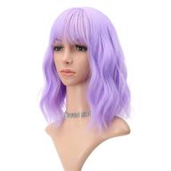 faelbaty wavy wig: air bangs, shoulder length, 👻 purple - perfect costume wig for halloween and cosplay logo