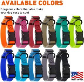 img 2 attached to 🐶 Premium Biothane Waterproof Dog Collar: Quick Release Buckle, Strong Coated Nylon Webbing, Odor-Proof & Easy to Clean - Ideal for Small, Medium, and Large Dogs