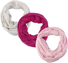 img 4 attached to 🧣 Chic Fashion Scarves: Lightweight Accessories for Girls' Preschool Graduation, Valentines, and Christmas