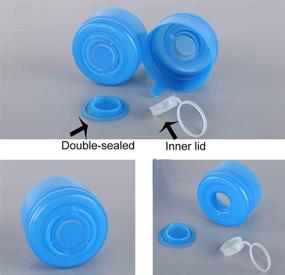 img 2 attached to 🚱 5-Pack ONESWI Non-Spill Water Jug Cap Replacement for 3 & 5 Gallon Bottles