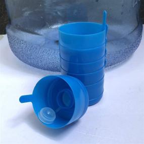 img 1 attached to 🚱 5-Pack ONESWI Non-Spill Water Jug Cap Replacement for 3 & 5 Gallon Bottles