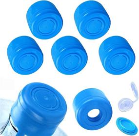 img 4 attached to 🚱 5-Pack ONESWI Non-Spill Water Jug Cap Replacement for 3 & 5 Gallon Bottles