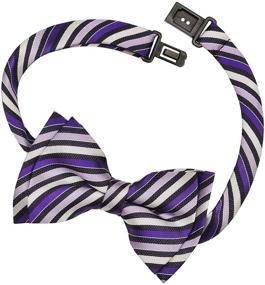 img 1 attached to 👔 Retreez Retro Stripe Microfiber Clip-On Boys' Bow Ties