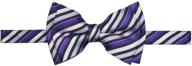 👔 retreez retro stripe microfiber clip-on boys' bow ties logo