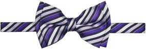 img 2 attached to 👔 Retreez Retro Stripe Microfiber Clip-On Boys' Bow Ties