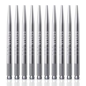 img 3 attached to 🖍️ Fuller Lush Brows: 20 Piece Microblading Pens Kit, Disposable Aluminum Handles - Professional Microblade Supplies Pen Tool for Permanent Makeup Eyebrow Tattoo with Lock-Pin and Ergonomic Grip