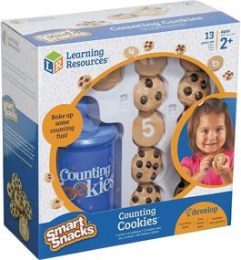 img 1 attached to Умные печенья для малышей - Набор для развития навыков счета и сортировки для малышей - 13 предметов для обучения математике для детей - Игрушечная еда для малышей - Печенье с шоколадной крошкой - Возраст 2+