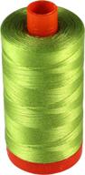 aurifil cotton mako 50wt spring green thread: large spool with 1421 yard capacity - mk50 1231 logo