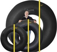 🛷 bradley heavy duty rubber snow tube and river tube: the ultimate sledding float for all seasons logo