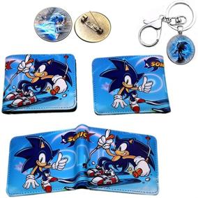 img 3 attached to Hedgehog Wallet Leather Bifold Cartoon Boys' Accessories for Wallets & Money Organizers