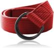 eurosport premium canvas d ring belt men's accessories logo