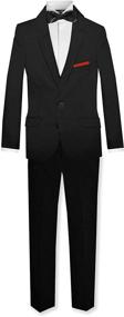 img 3 attached to 👔 White Formal Boys Skinny Suit - Stylish Boys' Clothing and Suits & Sport Coats