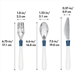 img 3 attached to 🍴 OXO Tot Cutlery Set for Older Children - Navy