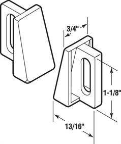 img 1 attached to PRIME-LINE N 6950 Nylon Pocket Door Bottom Guide - Pack of 2