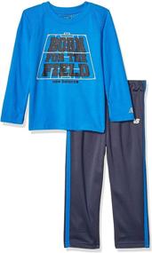 img 3 attached to 👕 New Balance Boys Long Sleeve Top and Pant Set: Ultimate comfort and style for your little one!