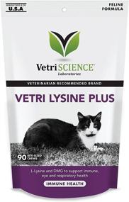 img 4 attached to 🐱 Лаборатория VetriScience - Ветри Лизин Плюс, добавка для поддержки иммунитета для кошек, 90 жевательных конфет - Оптимизируйте здоровье вашей кошки