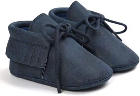 img 3 attached to 👟 Soft Sole Tassel Baby Loafers: Stylish, Anti-Slip Infant Shoes for Boys and Girls