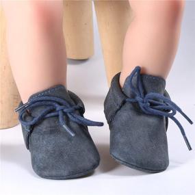 img 1 attached to 👟 Soft Sole Tassel Baby Loafers: Stylish, Anti-Slip Infant Shoes for Boys and Girls