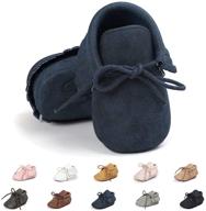 👟 soft sole tassel baby loafers: stylish, anti-slip infant shoes for boys and girls logo