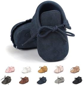 img 4 attached to 👟 Soft Sole Tassel Baby Loafers: Stylish, Anti-Slip Infant Shoes for Boys and Girls