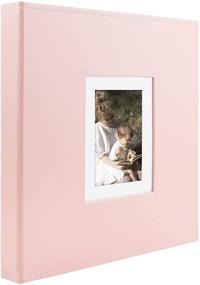 img 1 attached to 📸 Golden State Art, Magnetic Self-Stick Page Photo Album, Self Adhesive Leather Cover Albums - Holds 3X5, 4X6, 5X7, 6X8, 8X10 Photos - 13 x 13.2 Inch (Pink, 40 Pages)