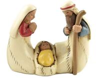 👼 ennas miniature holy family nativity figurine: perfect tabletop scene decoration with a 2.56 inch height logo