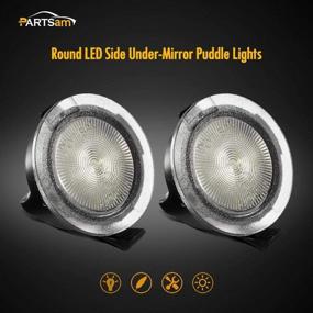 img 3 attached to Partsam Full LED Under Side Mirror Puddle Light Lamp Assembly Xenon White - F-150 Expedition Raptor Explorer Edge Flex Fusion Taurus X Lincoln Navigator Mercury (Pack of 2)