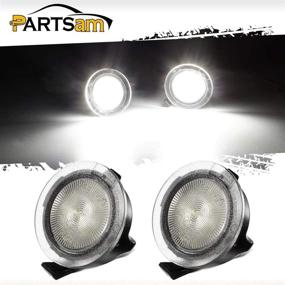 img 4 attached to Partsam Full LED Under Side Mirror Puddle Light Lamp Assembly Xenon White - F-150 Expedition Raptor Explorer Edge Flex Fusion Taurus X Lincoln Navigator Mercury (Pack of 2)