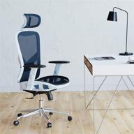 🪑 superior comfort and style: techni mobili blue mesh office chair логотип